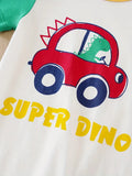 Super Dino In Car Romper