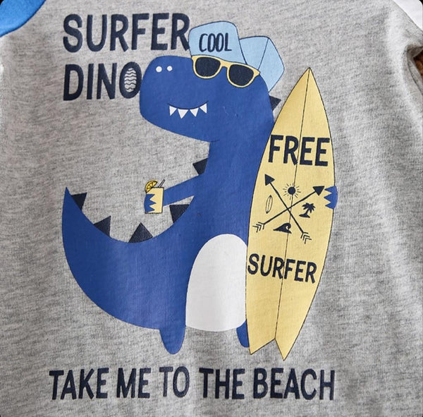 Surfer Dino Romper