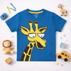T Blue Giraffe Graphic Tee