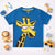 T Blue Giraffe Graphic Tee