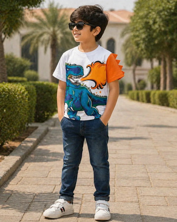 T Rex Fire Graphic Tee