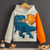 T Rex Fire Hoodie
