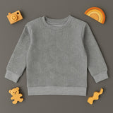 Textured Sweat Shirt (Light Grey)