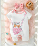 Twin Cats Romper