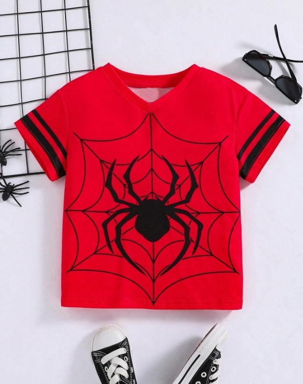 Two Stripes Spider Tee (V-Neck)