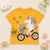 Unicorn on Bicycle Graphic Tee