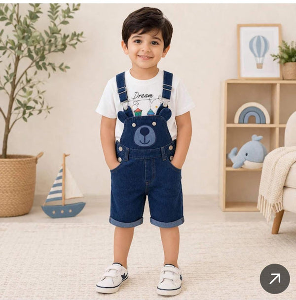 Bear Buddy Dungaree Set