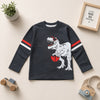 T-REX stripe Graphic Tee Charcoal FS