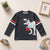 T-REX stripe Graphic Tee Charcoal FS