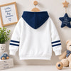 Navy Hearts Zipper Hoodie