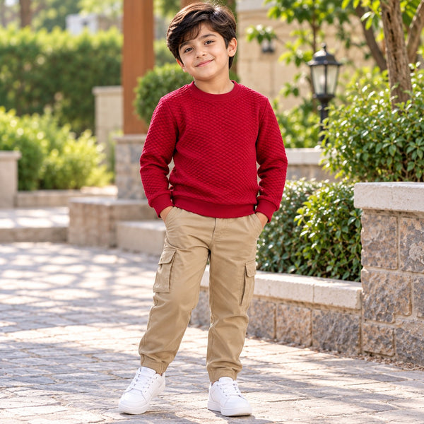 Burgundy Diamond Sweatshirt