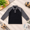 Classic Black Colorblock Polo