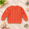 Coral Textured Sweatshirt