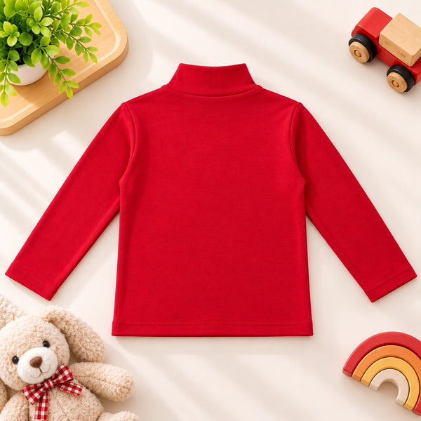 FS Basic Mock Neck Red
