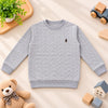 Grey Diamond Stitch Sweatshirt