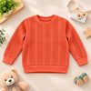 Coral Textured Sweatshirt
