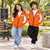 Orange Edge Zipper Hoodie