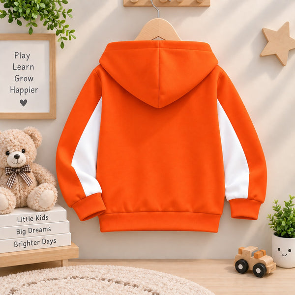 Orange Edge Zipper Hoodie