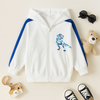 White T Rex Zipper Hoodie