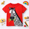 Zebra Graphic Tee Red