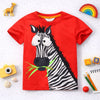 Zebra Graphic Tee Red