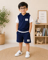 Navy Breeze Hoodie Set