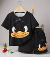 Cute Duck Graphic Set BLK