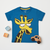 T Blue Giraffe Graphic Tee