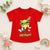 Meow Cat Graphic Tee (Red)