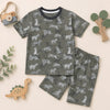 Olive Green Tiger Printed Set