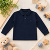 Classic Textured Polo Navy