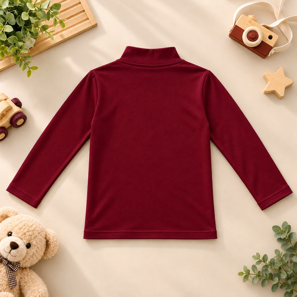 FS Basic Mock Neck Maroon
