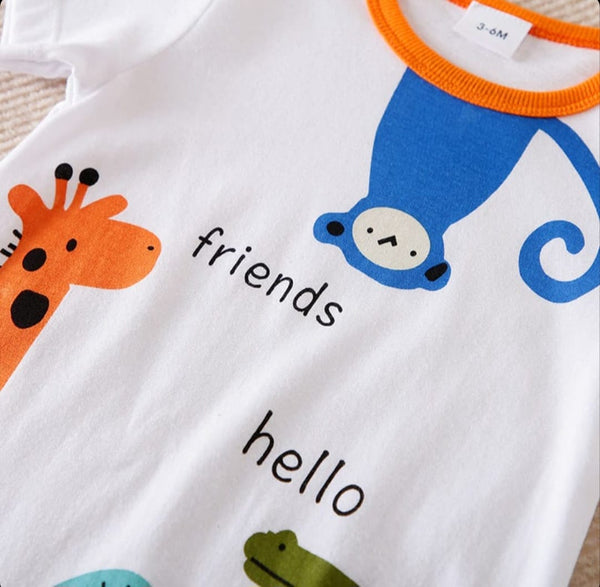 Hello Friends Animal Romper