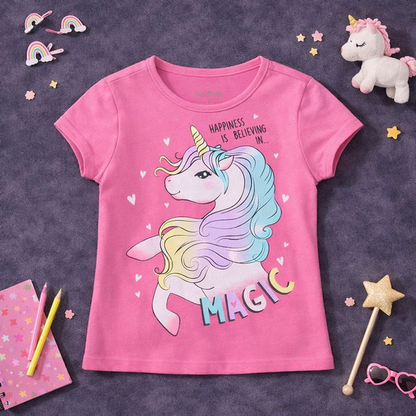 Pink Magic Unicorn Graphic Tee