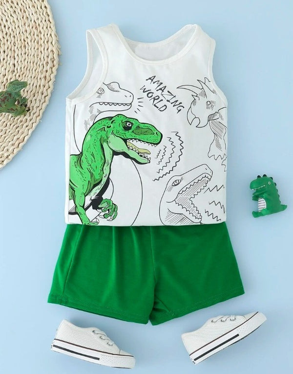Amazing World Green T Rex Tank Set