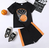 Basket Ball Graphic Set Black