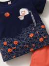 Basket Balls Printed Graphic Set