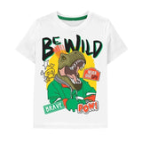Be Wild And Brave T Rex Graphic Tee