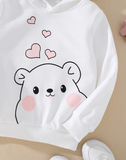 Cute White Bear Hood