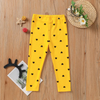 Hearts Printed Trouser Yellow - S