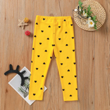 Hearts Printed Trouser Yellow