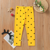 Hearts Printed Trouser Yellow - S