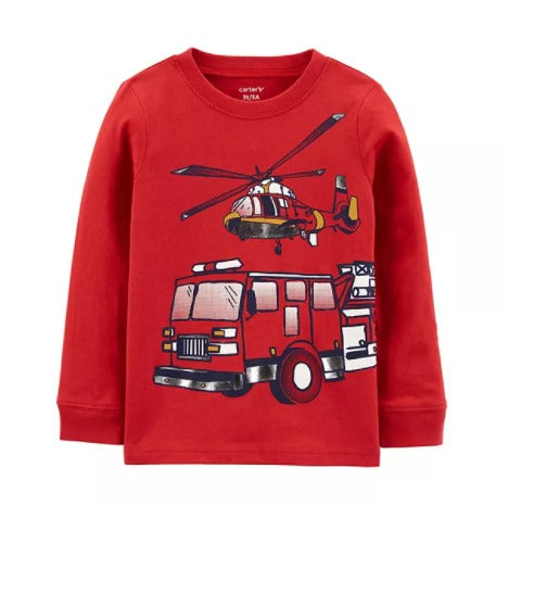 Helicopter Truck Graphic Tee