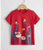Honey Bees Graphic Tee (Red)