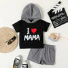 I Love Mama Hood Set