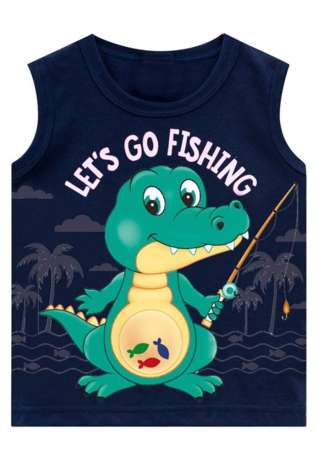 Lets Go Fishing Tank Top
