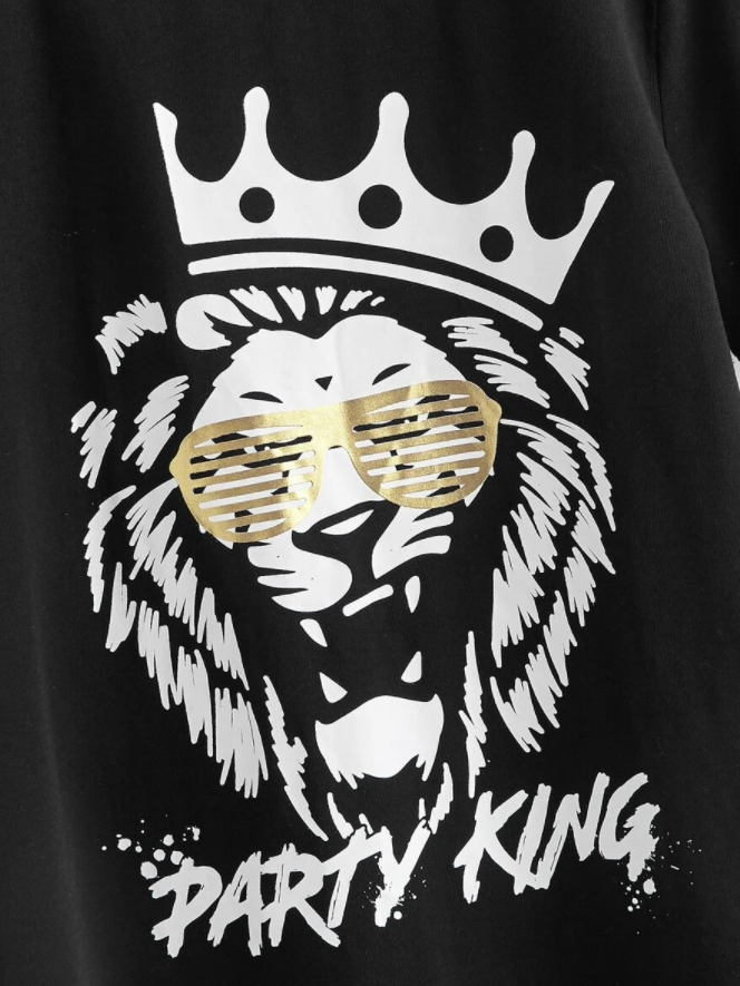 Party King Lion Graphic Tee