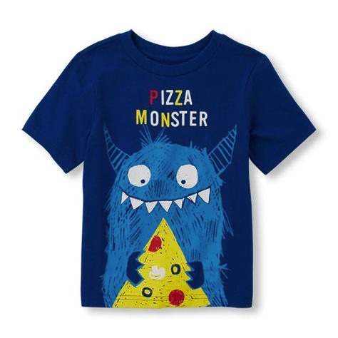 Pizza Monster Graphic Tee - Funsies Garments