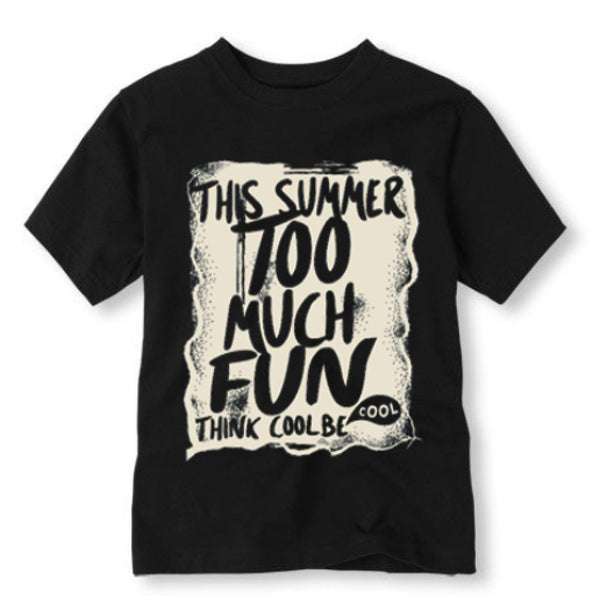 Summer Fun Graphic Tee Black