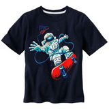 Space Man On Board Graphic Tee